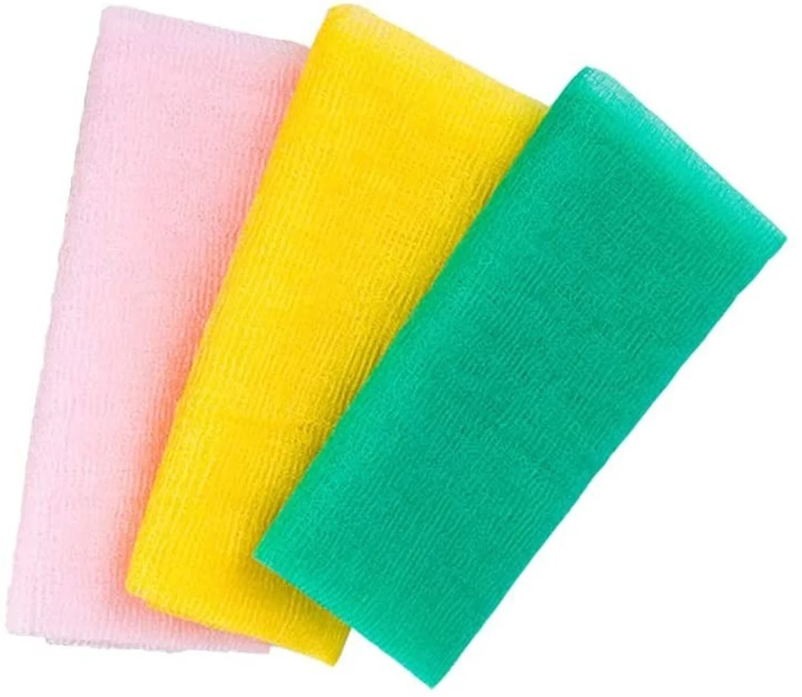 Nylon Exfoliating Bath Cloth/towel Shower Stretch Cloths With Deep