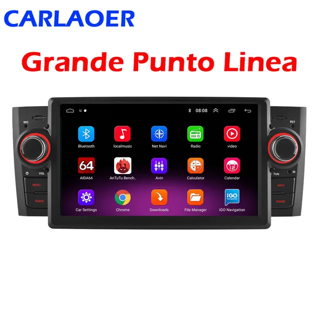 $148.58 1 din Android Car Multimedia Player For Fiat Grande Punto Linea 2007 2008 2009 2010 2011 2012 GPS Navigation Radio Stereo Wifi