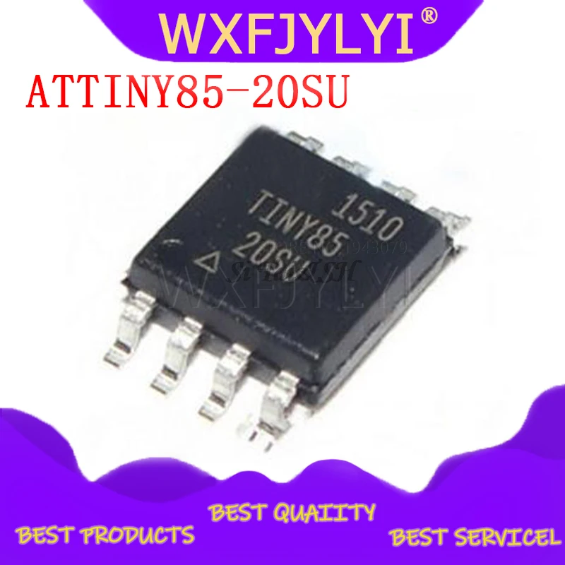 1pcs ATTINY85-20SU ATTINY85 TINY85 SOP8 NEW IC MCU 8BIT 8KB FLASH 8SOIC | Электронные компоненты и принадлежности