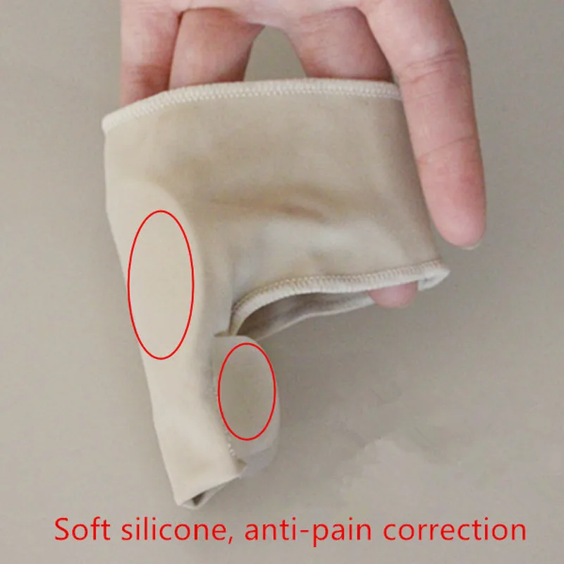 1Pair Big Bone Orthopedic Bunion Correction Pedicure Socks Silicone Hallux Valgus Corrector Braces Toes Separator Feet Care Tool