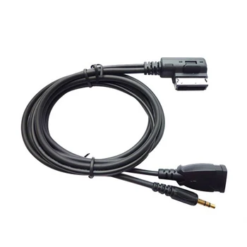 

High Quality Car Aux/USB Audio Media in Interface Cable Adapter For VW Audi A4 A6 A8 S4 S6 Q5 Q7