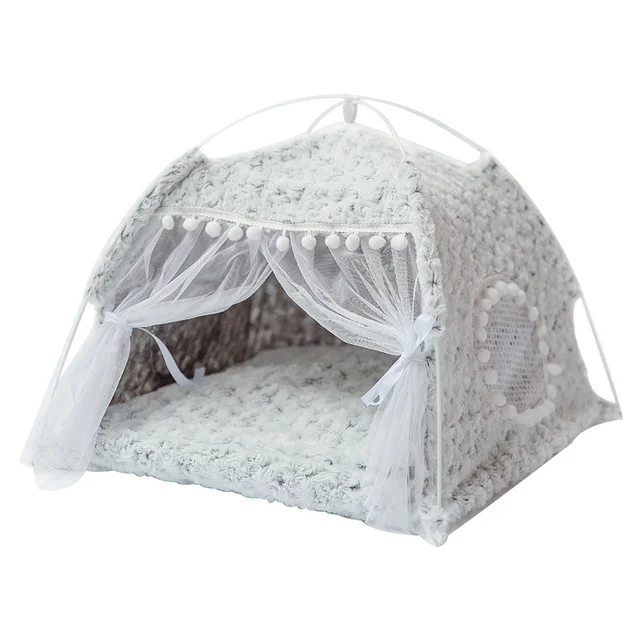 Sweet Princess Cat Bed, Foldable Tent, Dog House, Kitten Basket Beds, Cute Cat Houses, Home Cushion, Pet Kennel Products 6