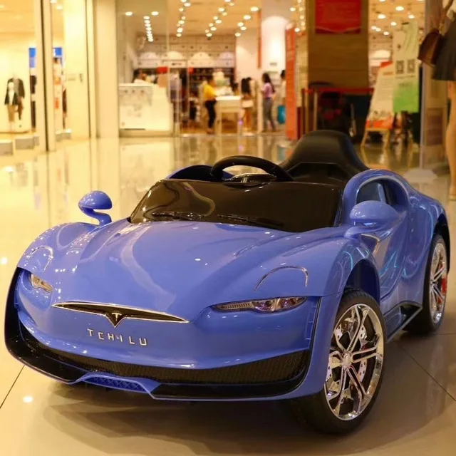 Новая модель Tesla infant для детского электромобиля, самоуправляемый четырехколесный пульт дистанционного управления, может сидеть зарядная игрушка автомобиль с качелями