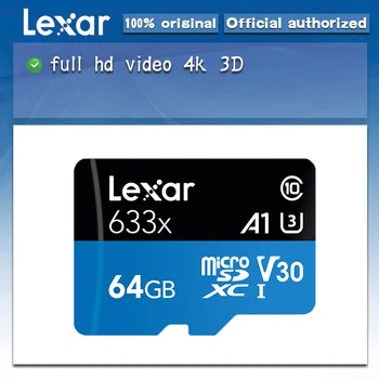 

Original Lexar 128GB Micro SD 16GB 32GB Memory Card high speed up to Max 95M/s 64GB Class10 633x cartao de memoria TF Flash Card