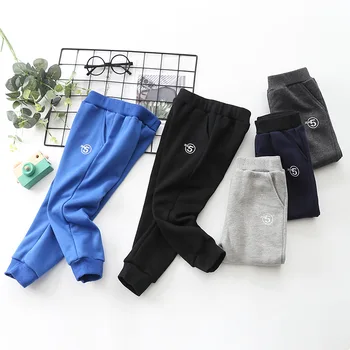 

BBD Kids Pants Boy Girl Best Selling Cotton Terry Solid Elastic Waist Sport Trousers Exquisite Children Costume Pantalon New