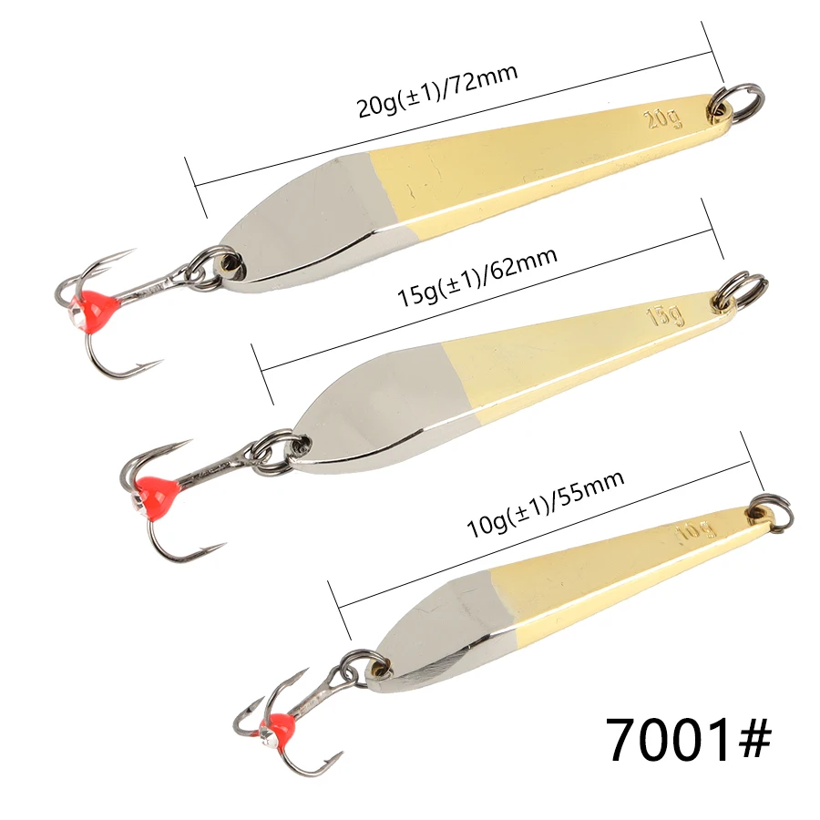 18 Esche Da Jigging MINNOW Per Pesca Sul Ghiaccio - Pesi 1/2, 3/4, 1 Oz - HOME MADE USA
