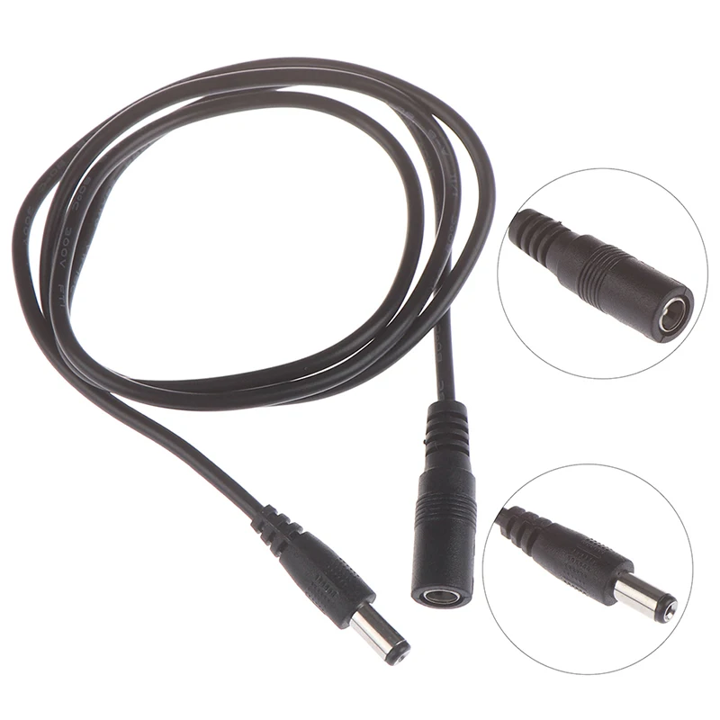 12V DC Power Cable Extension Cord Adapter Female To Male Plug 5.5mmx2.1mm Cords For CCTV Camera Home Security Strip Light | Электроника