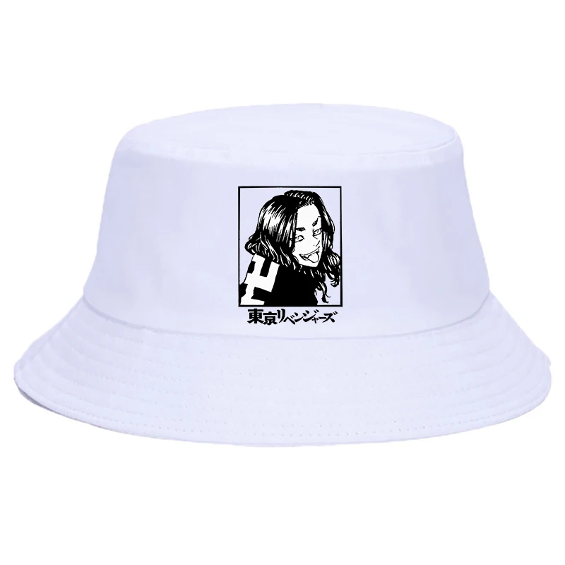 

Anime Tokyo Revengers Summer hat Women Men Panama Bucket Cap The Design Flat Visor Japanese Harajuku Bucket Hat Fisherman Hat