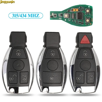 

jingyuqin 5pcs NEC BGA BE Remote Control Car Key 315/434MHZ For Mercedes Benz Year 2000 2/3/4 Buttons Smart Fob