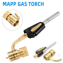 MAPP-soplete de soldadura de Gas propano, herramienta de soldadura de soplete de fontanería con gatillo de Encendido automático, soplete de Metal Turbo