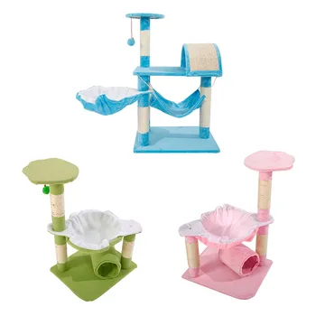 

28 inch Sisal Cat Climb Trees Holder Stable Cute Soft and Comfortable Lamb Hair Entertainment Cat Tower Lamb Pet Toyssss