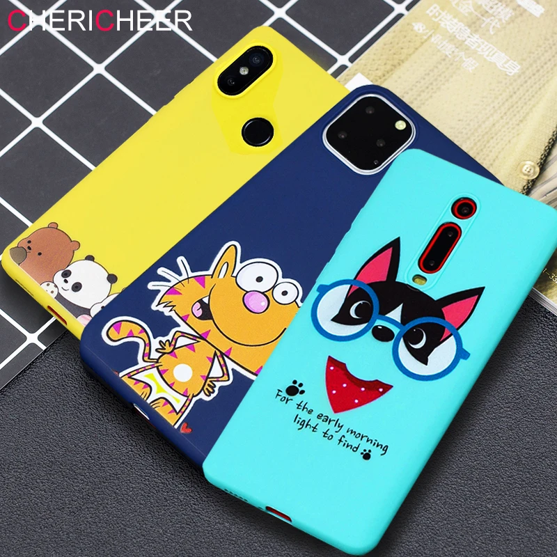 

Silicone Gel Paint Cartoon Case For Xiaomi Pocophone F1 Redmi S2 GO K20 4X 4A 5A Prime 6A 7A 8A Note 4 5 Plus 6 7 8 Pro 8T Cover