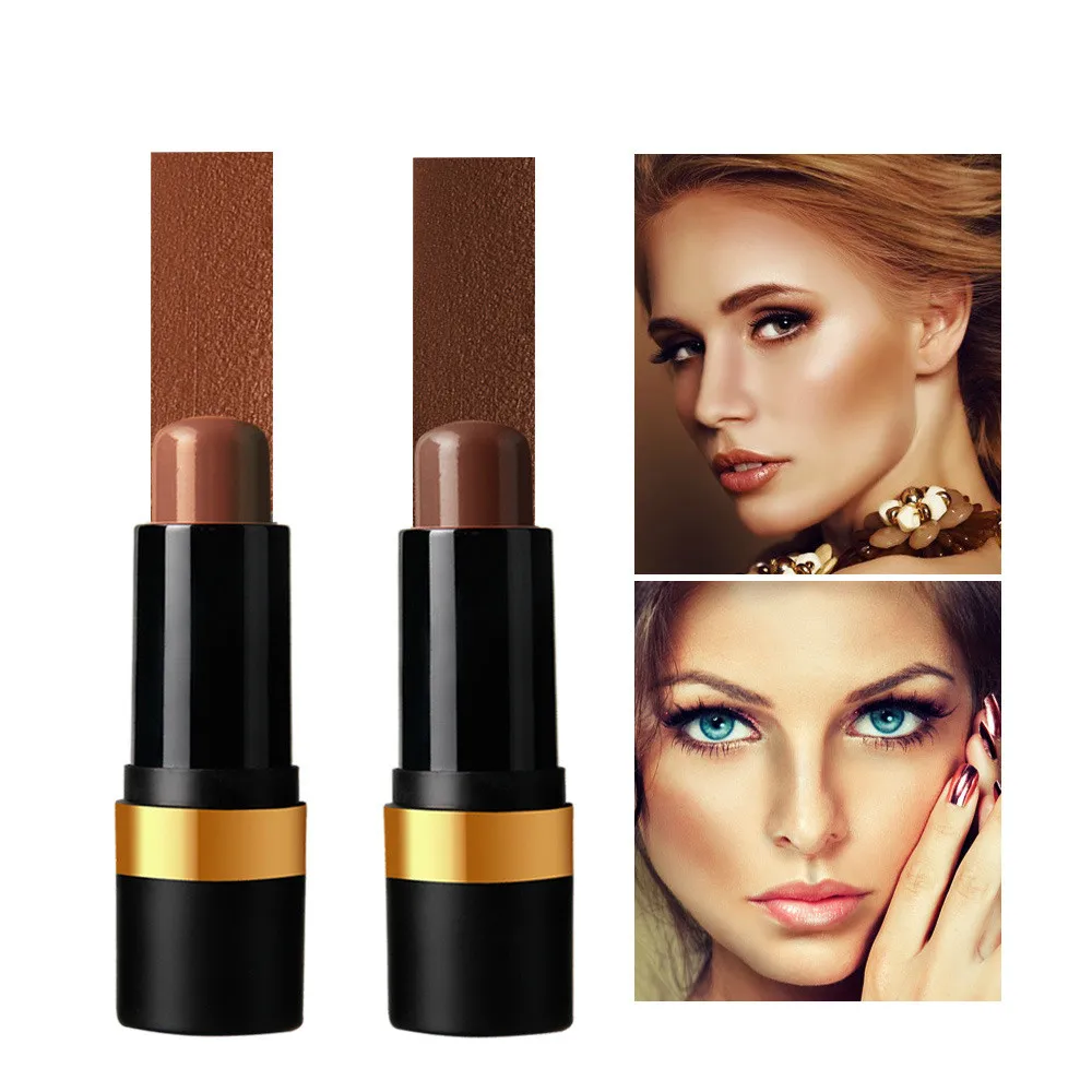 

1pcs Pro Contour Stick Makeup Creamy Highlighter Sticker Bronzer Create For Face Makeup Concealer Full Cover Brighten Waterproof