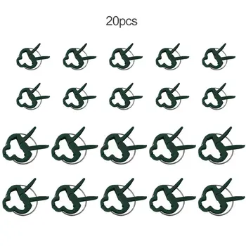 

20PCS Durable Plastic Garden Clips Garden Vegetable Flower Plant Tree Vine Spring Clips Black Shrub Bush Clips