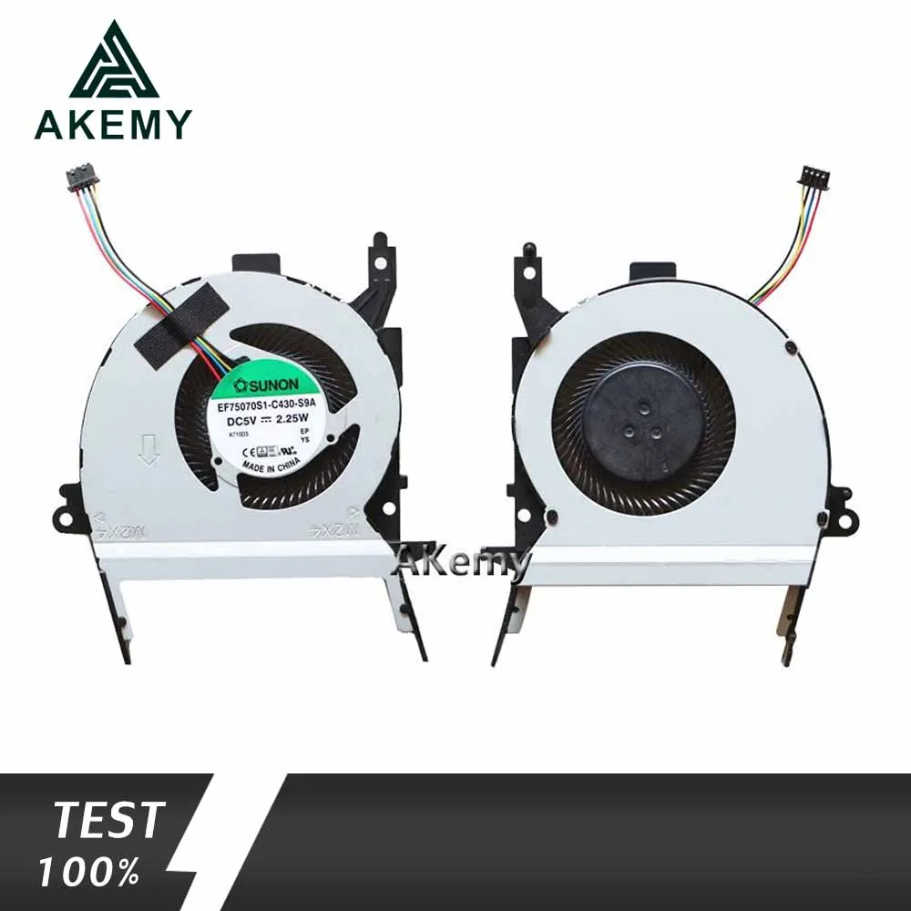 Akemy Новый охлаждающий вентилятор для ноутбука For Asus X556U X556UQ X556UJ X556UV X556UF X556UB K556U FL5900U