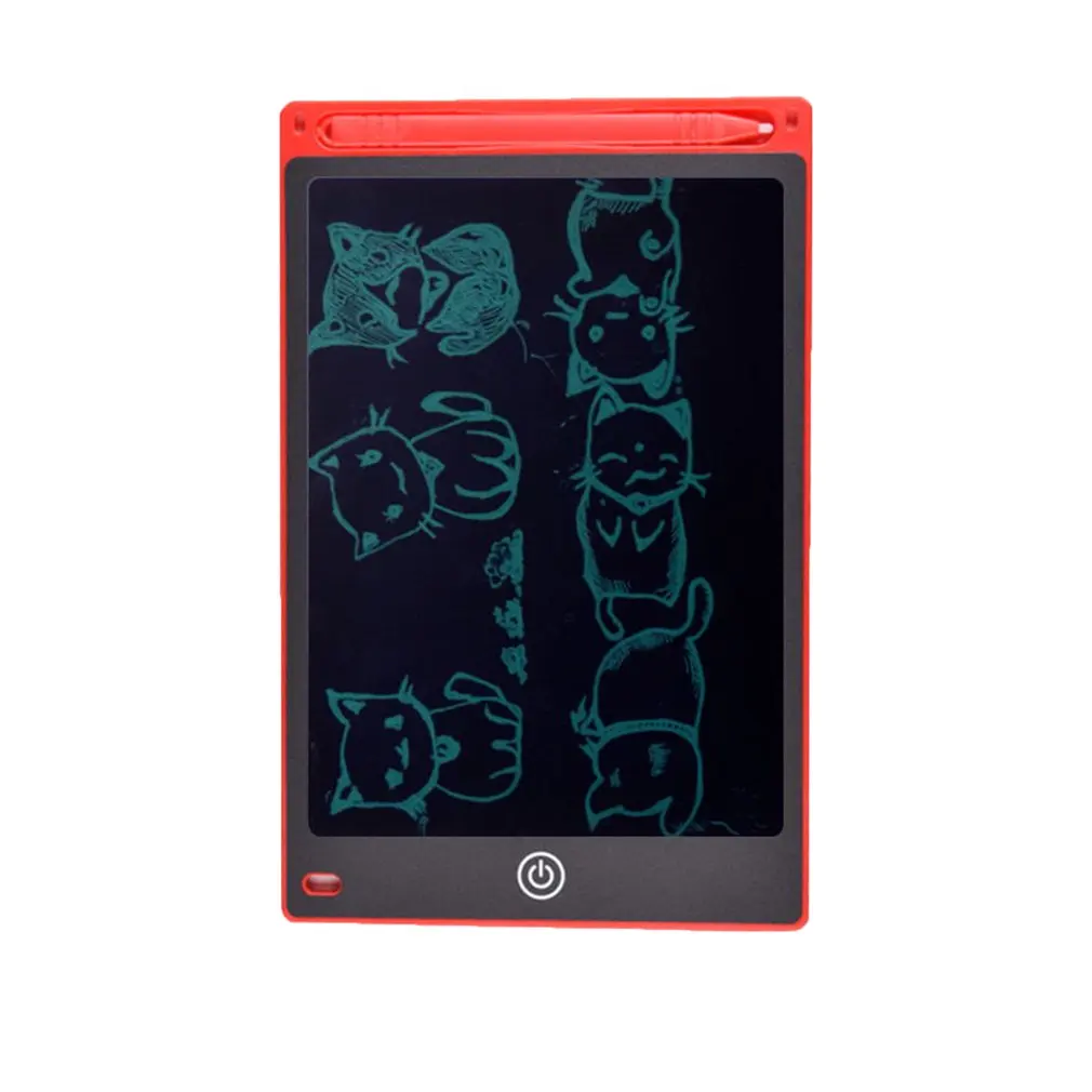 ЖК-планшет 8,5 дюймов цифровой чертежный электронный блокнот для рукописного ввода доска для записей детская письменная доска подарки для детей - Цвет: red