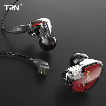 

Original TRN V30 2BA+1DD Earphone 6 Units 3.5mm Heavy Bass HiFi In-ear Coil Iron Wired Headset With 2PIN Detachable Cable