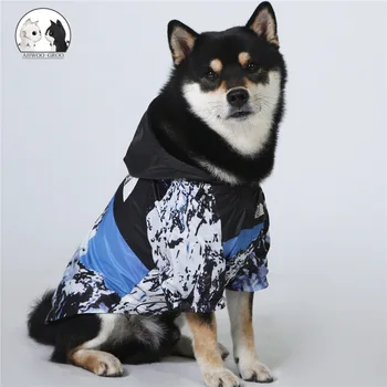 

Pet Outdoor Jackets Dog Raincoat Rain Coat Clothes for Large Dogs Cats Pet Cloak Waterproof Retriever Jacket The Dog Face Jacket