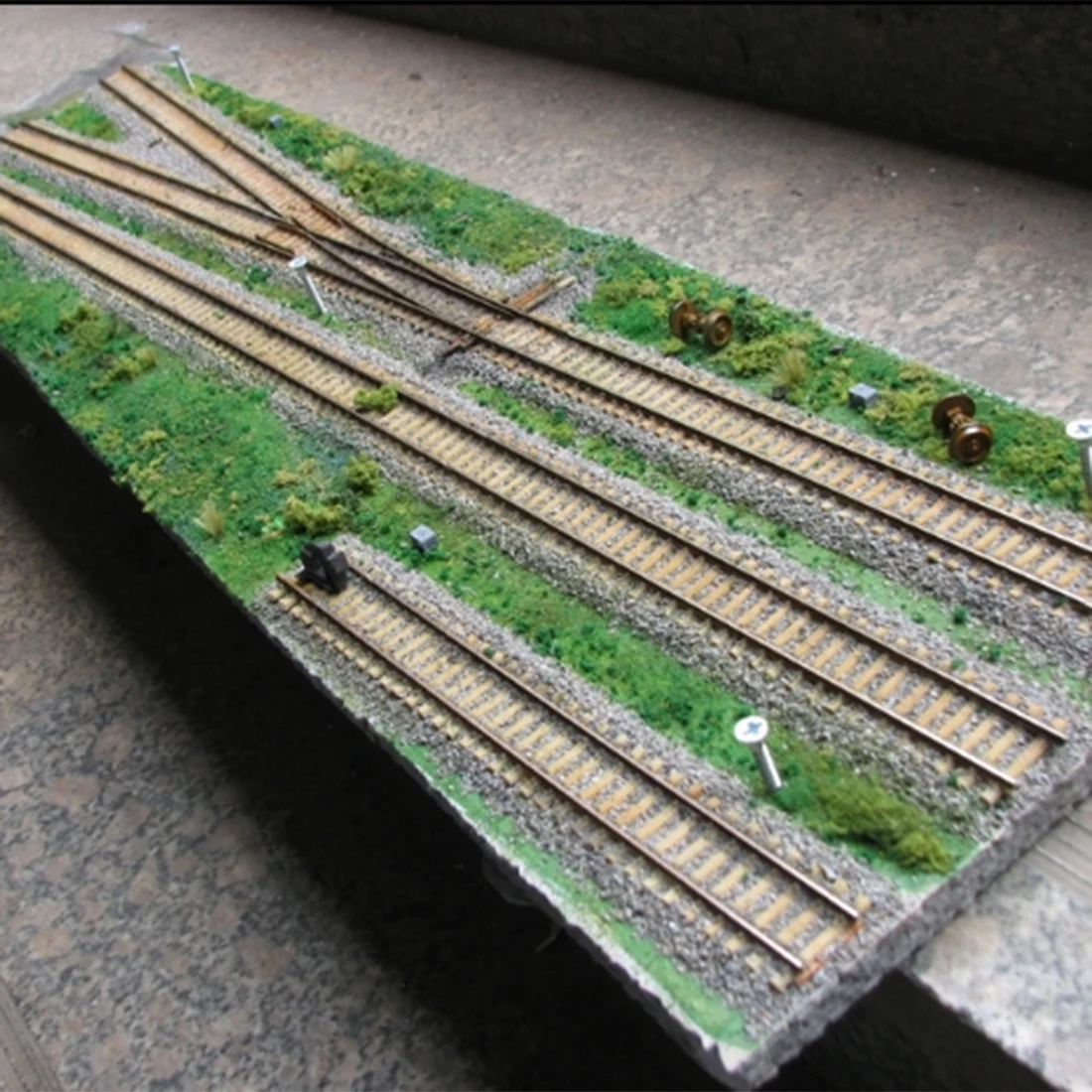  1:87 HO Scale Micro Train Construction Scene Sand Table Display Stand Model