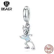 Лидер продаж! 925 пробы серебряные браслеты с бусинами для мальчиков и девочек ECC1352