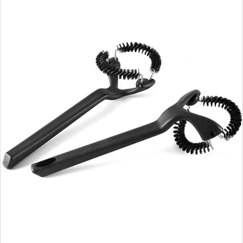 

Semi-Automatic Coffee Machine Cleaning Brush Detachable Nylon Bristle Brush Head Cleaner Elbow Anti-Scalding Design Durable