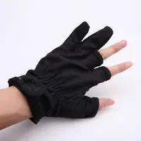 Anti Slip 3 Low-Cut Fingers Fishing Gloves Tackle Finger Protector Skidproof Gloves For Fishing Outdoor Sports