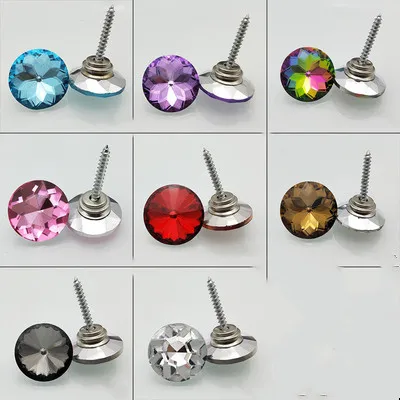 Diamond Crystal Upholstery Nails Buttons Studs Diameter 20mm Sofa Accessory Wall Decoration 20 pcs