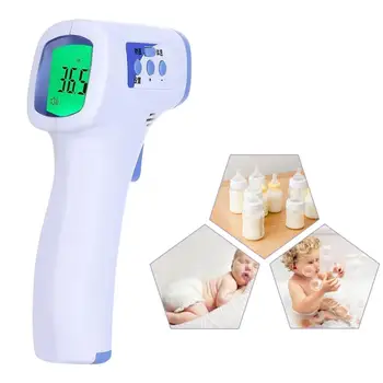 

Digital 3 Color Backlight Infrared Body Forehead Thermometer Temperature Meter Non-contact Infrared Thermometer