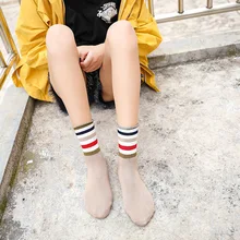 3 штуки, женские носки, милые, модные, сексуальные, с оборками, зеленые, фиолетовые, уличные, в стиле хип-хоп, милые, повседневные, хлопковые носки, Осень-зима, для девушек, теплые