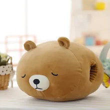 Cute Animals Hand Warmers Travel Pillow Cushion Office Airplane Driving Napping Support Headrest Health Decoration