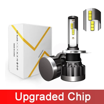 

2Pcs 6000K White Car DC 9V-36V Auto Upgraded CSP LED H1 Car Headlights Conversion Globes Bulbs Beam Mini LED Headlight 1901