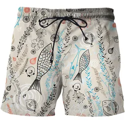 Short à séchage rapide pour hommes et femmes, mode d'été, motif abstrait, impression 3D, vacances plage loisirs natation 