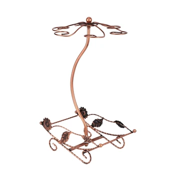 

Creative Wine Rack Wine Holder Stand Hanging Drinking Glasses Stemware Rack Shelf Wine Bottle Glass Cup Holder Display Home Bar