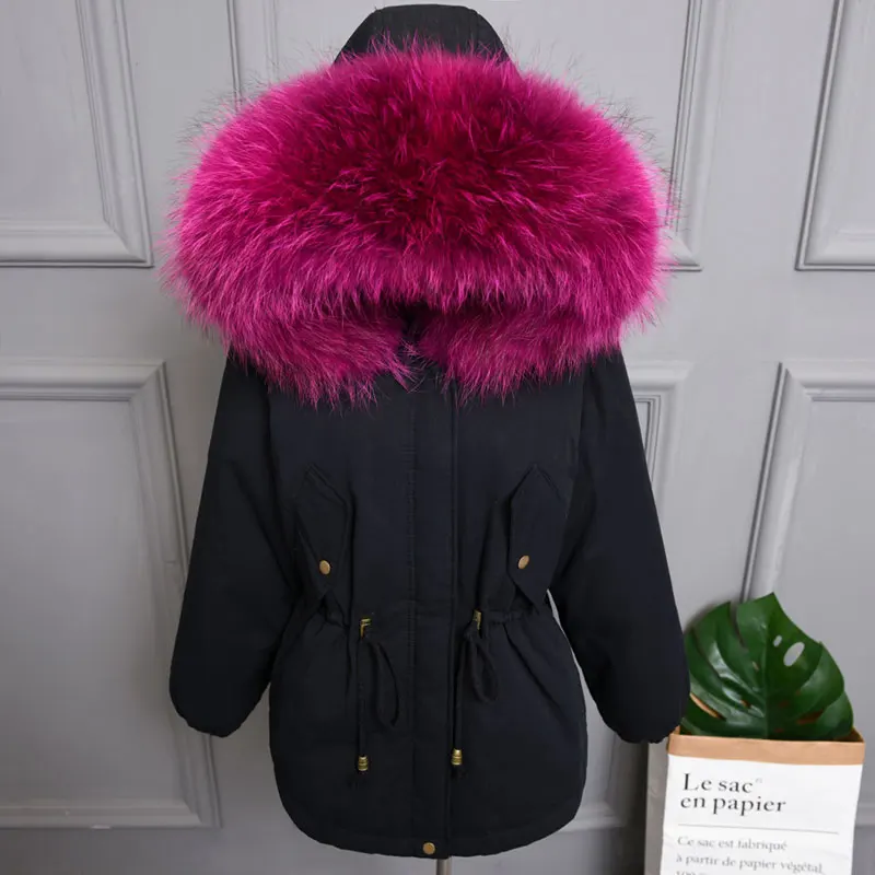 Распродажа, женские пальто, природный натуральный мех шляпы с окантовкой, пуховик для женщин, свободное пуховое пальто, большие размеры, теплые зимние парки