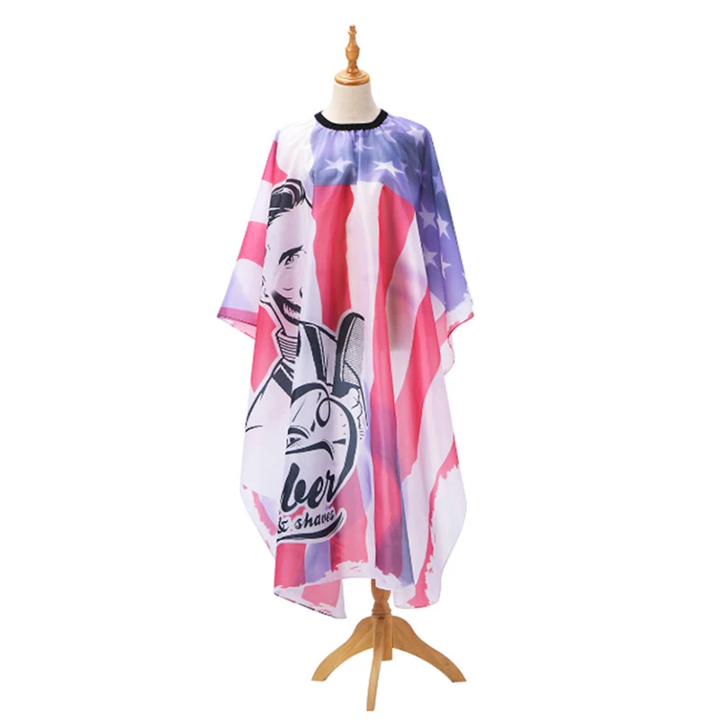 Waterproof Cloth Cutting Hair Haircut Pattern Salon Barber Cape Hairdressing Hairdresser Apron Wrap Gown Tools Barber Apron New
