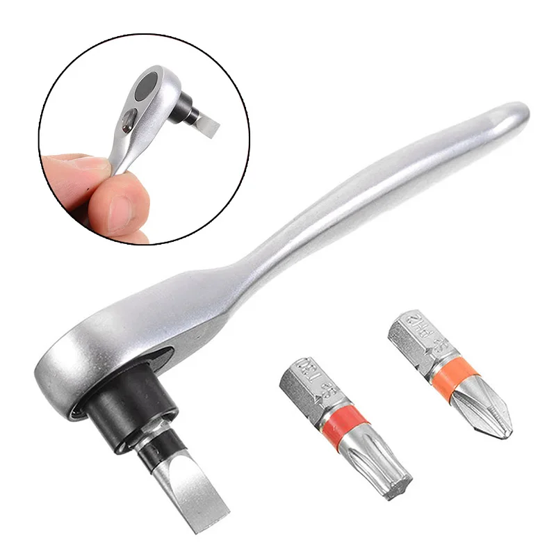 

Quick Mini Ratchet Wrench 72 Tooth 1/4''Torque Rachet Wrench Spanner Single-Ended Wrench Bits For Vehicle Bicycle Bike Repair