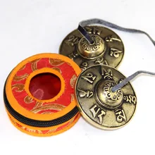 Новинка, оптовая продажа падения 2. 6В/6,5 cm Ручная тибетская медитация Tingsha тарелки колокол с буддийские символы Lucky символы Новинка, оптовая продажа падения 2. 6В/6,5 cm Ручная тибетская медитация Tingsha тарелки колокол с буддийские символы Lucky символы