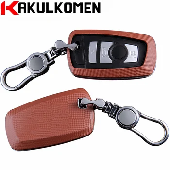 

For BMW 520 525 730li 740 118 320i 1 3 5 7 Series X3 X4 M3 Protect Gold ABS Hard keyfob key cover shell skin house bag wallet