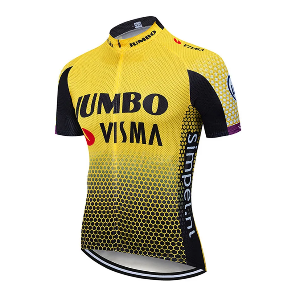 2020 профессиональная команда JUMBO VISMA Велоспорт Джерси комплект Мужская