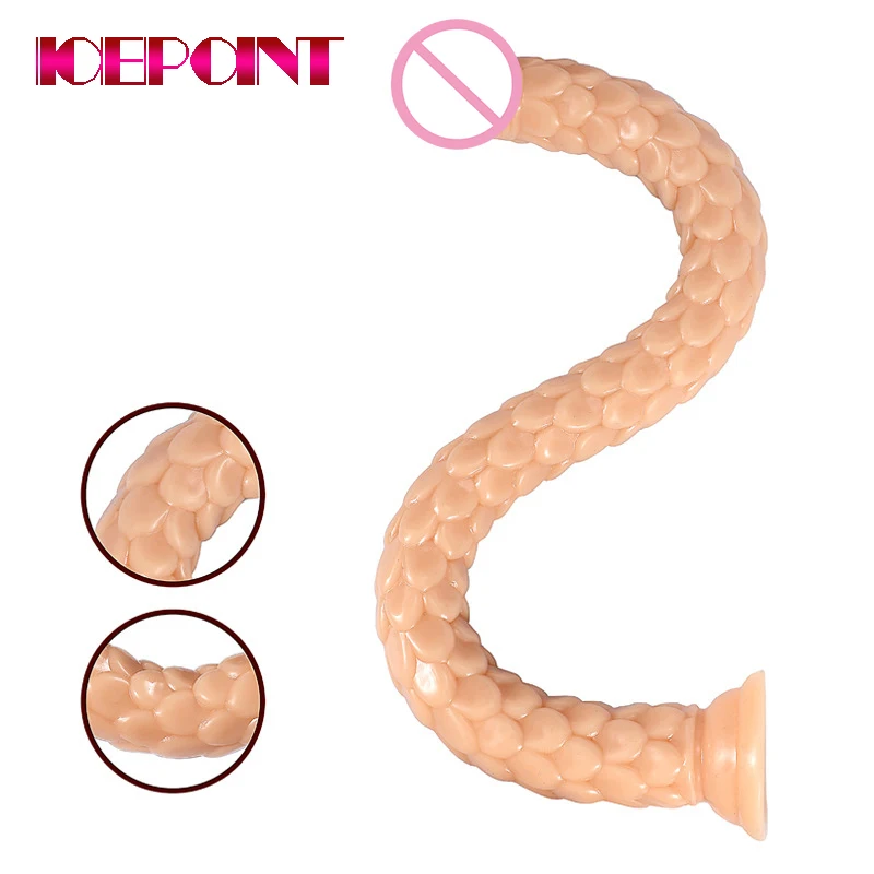 Long Snakeskin Dildos for Women Vagina G-spot Stimulator Super Penis Female Masturbation Couple Sex Toys Huge Adult Sex Products