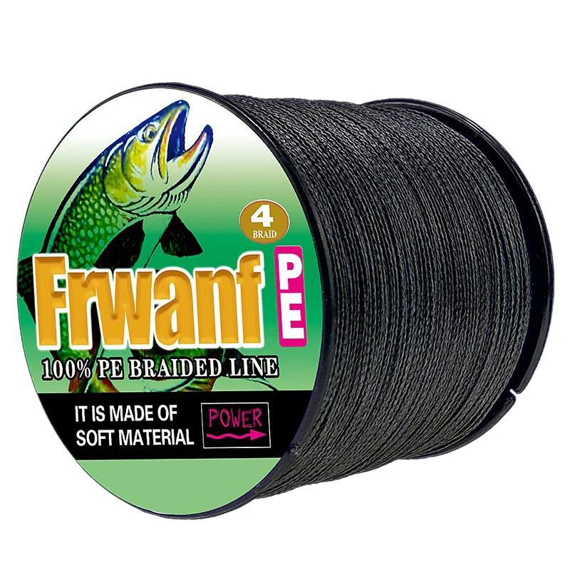 Frwanf 4 Strand 100M PE Braided Fishing Line Super Strong Multifilament Thread For Carp 100LB | Спорт и развлечения