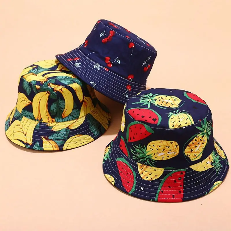 Bucket Hat Print Pineapple Mens Pineapple Bucket Hat Fisherman Hat
