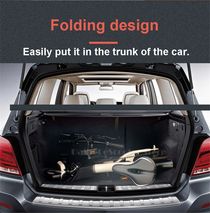 Mini Electric Bike Two Wheels Electric Bicycle 12 inch 36V 350W Portable Foldable Electric Scooter With Seat For Adults (8)