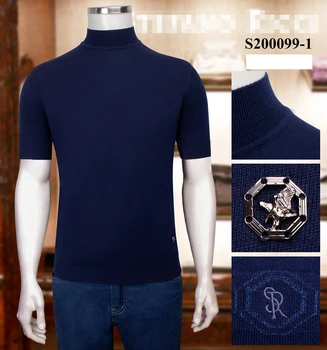 

Billionaire sweater men's 2020 winter New Business Casual warm elasticity Simplicity high quality embroidery big size M-4XL