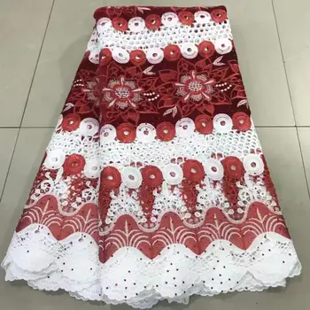 

african cord guipure lace african lace fabric 2019 high quality velvet lace fabric 5yard nigerian lace fabrics for dress ZQ-A204