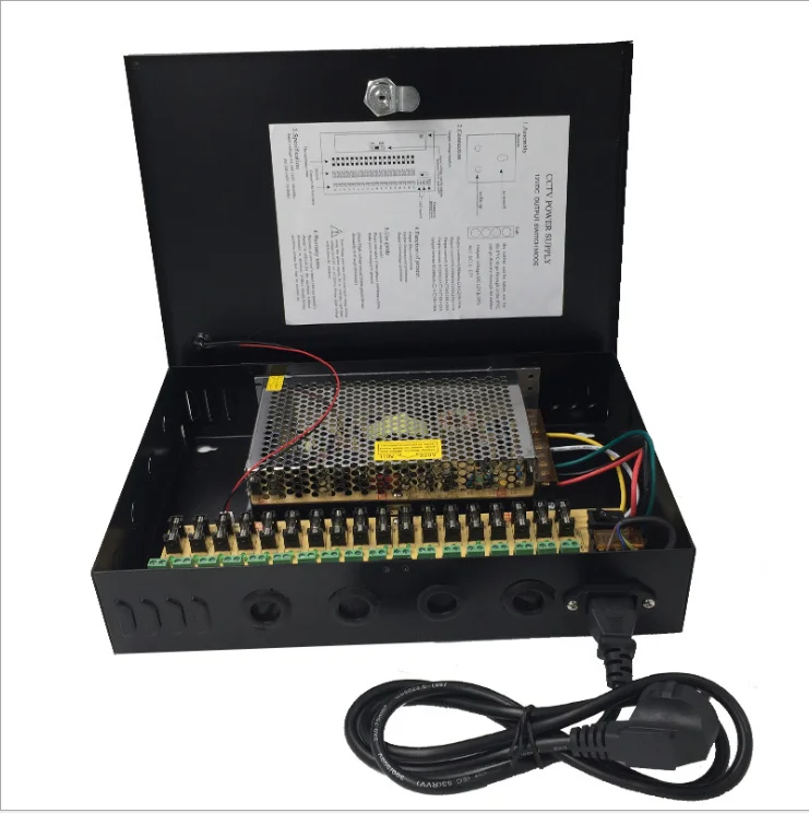 Блок питания 12V 20a импульсный источник питания 18 ch камера блок питания led light monitoring выделенный блок питания