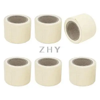 

6 Pcs Air Conditioner PVC Pipe Hose Wrapping Tape Roller Ivory Color 4.5cmx7M