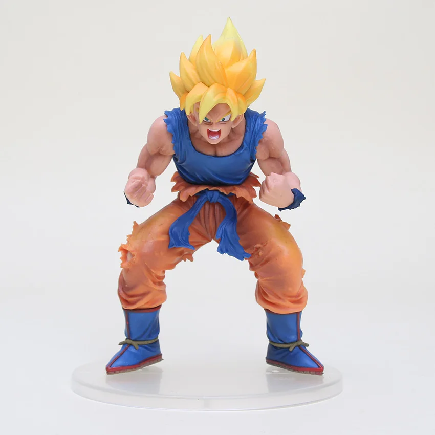 10-21 см аниме Dragon Ball Z Super Saiyan Son Гоку Гохан ячейка Frieza шорты «Вегета» ПВХ Фигурки Коллекционные Подарочные модельные игрушки - Цвет: Goku1 in opp bag