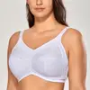 Women's Full Coverage Embroidered Support Wirefree Mastectomy Pocket Cotton Bra Plus Size ► Photo 2/6