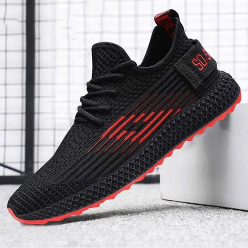 Men Must Choose Flat Casual Shoes Comfortable Breathable Mesh Super Light Explosion Models Walking Sneakers | Обувь